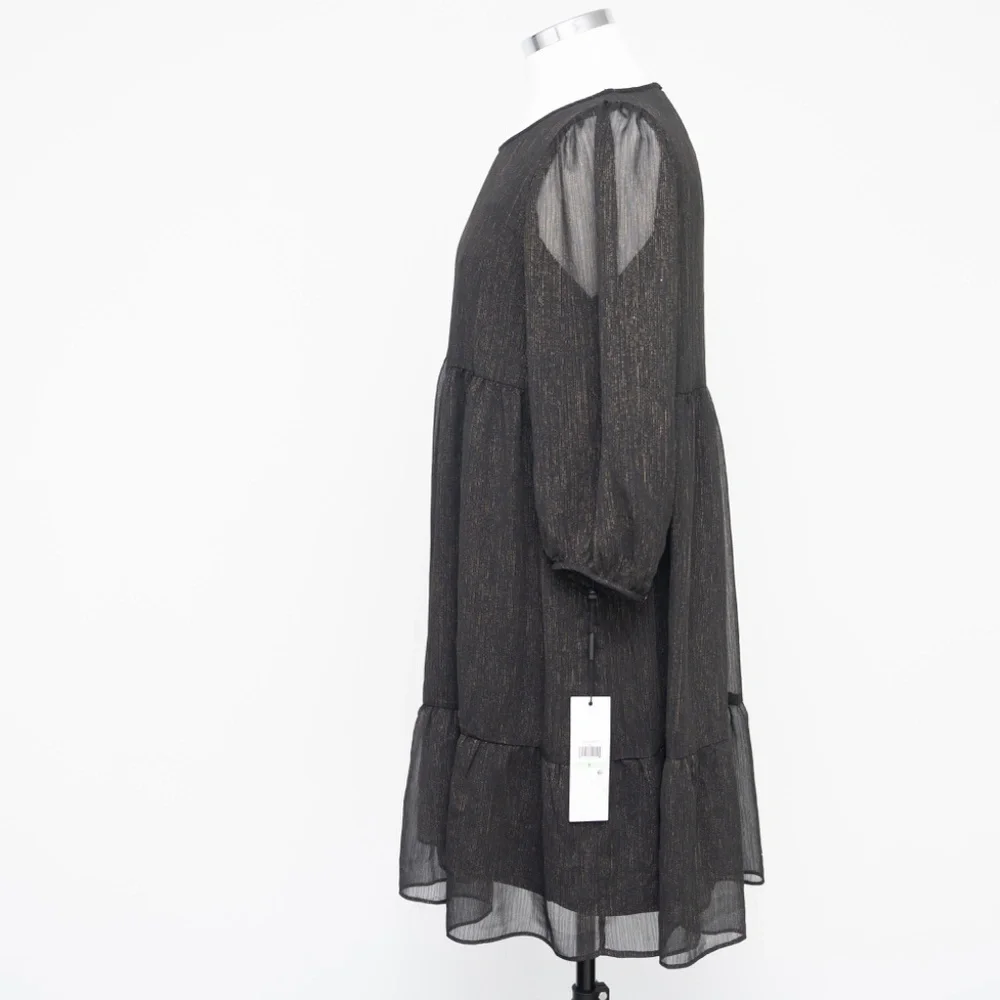 Calvin‎ Klein. Sheer Empire Waist Mini Dress.